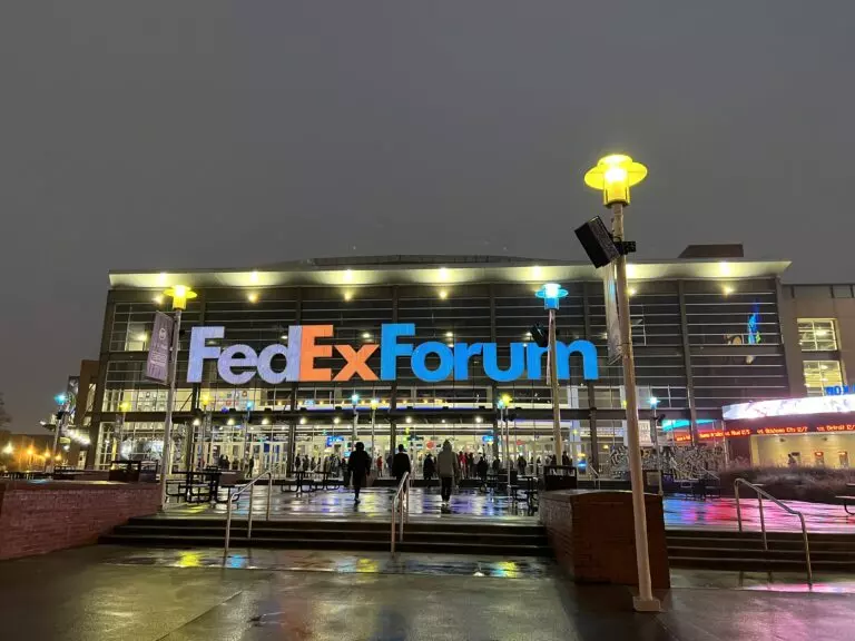 FedEx Forum, the Grizzlies home stadium. By Marco Espino-Ovalle - https://www.flickr.com/photos/197979177@N08/52775952671/, CC0, https://commons.wikimedia.org/w/index.php?curid=130125843